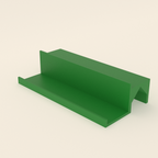 2-Tier Spice Rack in Bright Green PLA, 3D render on a plain background