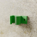 Wall Tool Clip (Broom/Mop Holder), 20 mm handle version, in Bright Green PETG, mounted on a wall